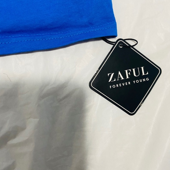 SOLD 💫 Blue Logo University Zaful Dress - Picture 3 of 6